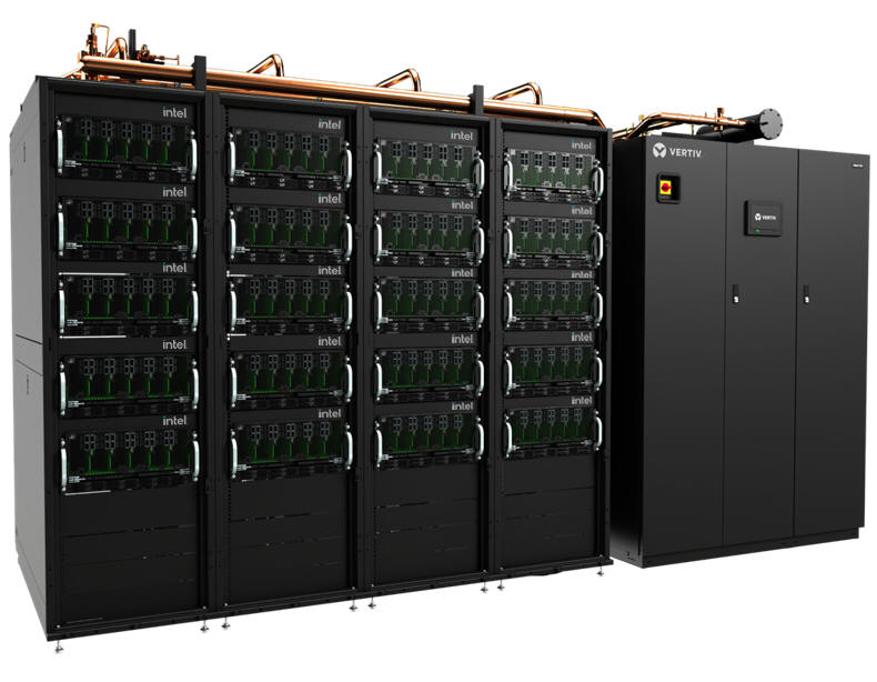 Vertiv dla akceleratora sztucznej inteligencji Intel Gaudi3