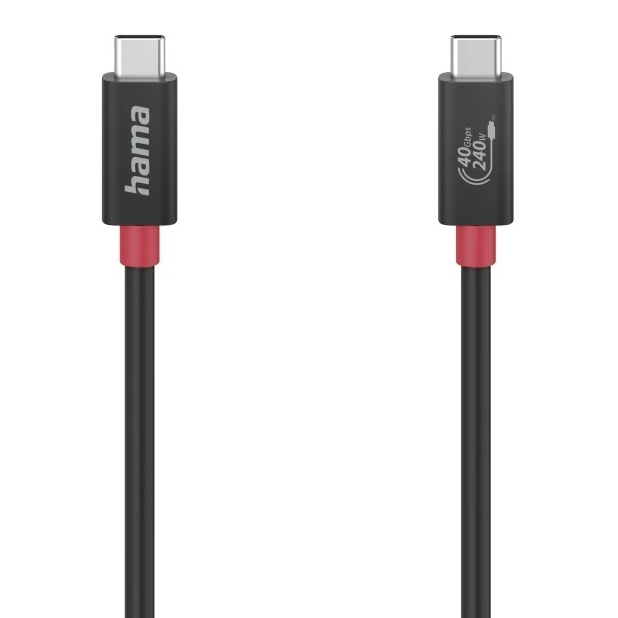 HAMA - wydajny kabel USB-C 4.0 240 W Gen 3