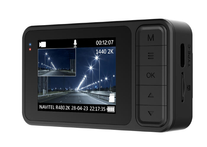 Wideorejestrator Navitel R480 2K z dodatkową kamerką cofania Full HD