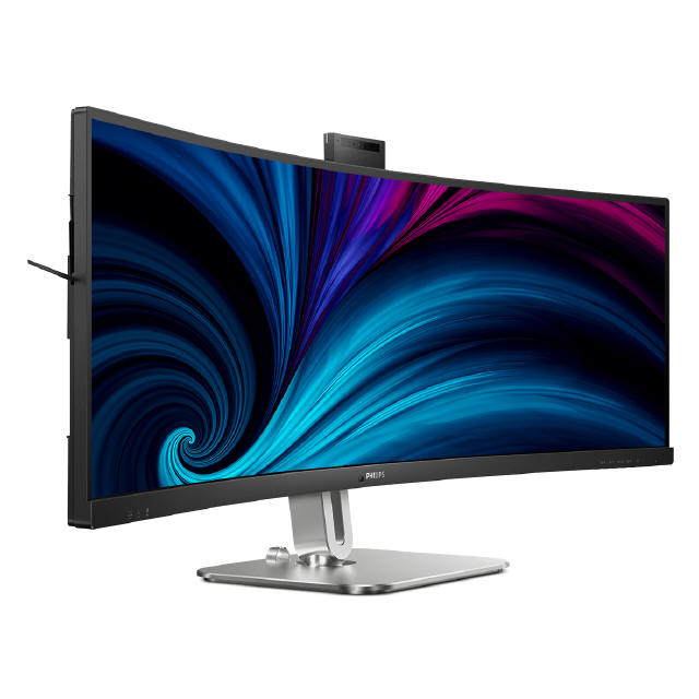 Biurowy monitor Philips z 49-calową matrycą i funkcją Busylight