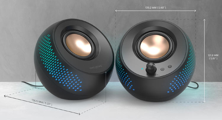 Creative Pebble X - gloniki z RGB i technologi Bluetooth 5.3