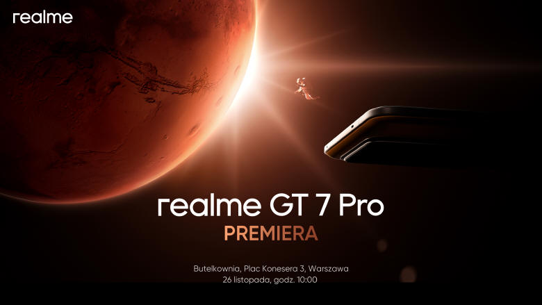 Polska premiera realme GT 7 Pro, już 26 listopada