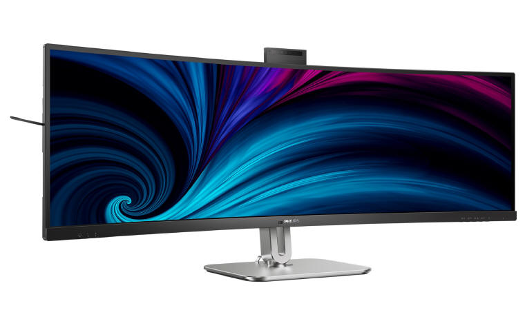 49-calowy monitor Philips z technologią Busylight i kamerką i Autoframing