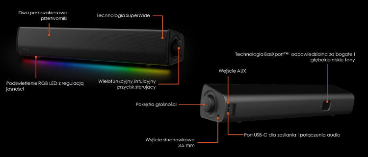 Creative Sound Blaster GS3 z SuperWide i owietleniem LED RGB