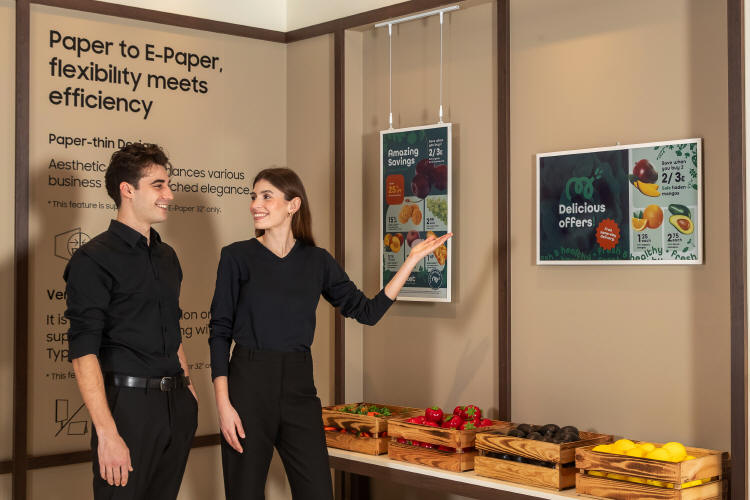 Samsung prezentuje Color E-paper i rozwiązania AI Signage