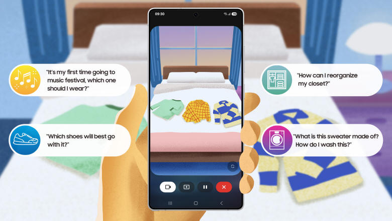 Galaxy S25 - Nowa funkcja konwersacji wizualnych