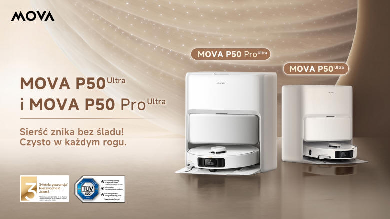 MOVA - Oficjalna premiera robotów odkurzająco-mopujących P50