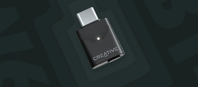 Creative BT-W6 - Nadajnik audio Bluetooth 5.4 z Snapdragon Sound