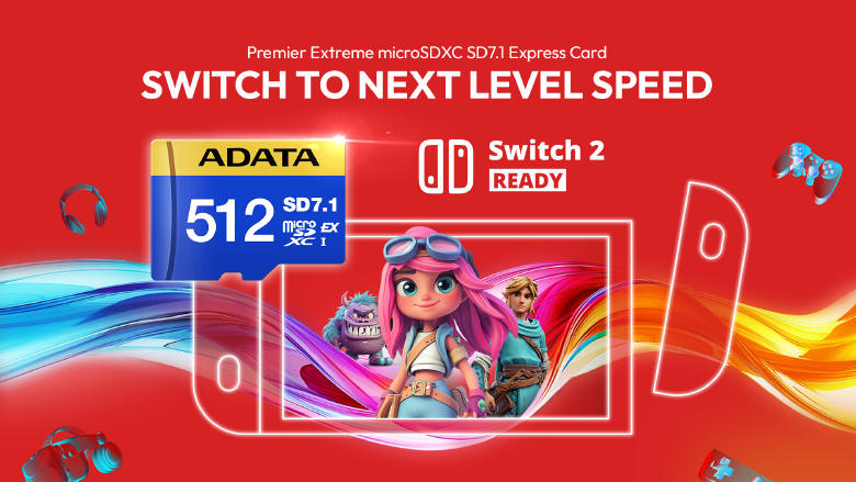 ADATA - Karty microSDXC dla użytkowników Nintendo Switch 2
