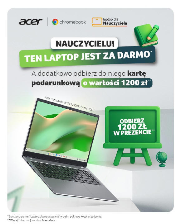 Acer ze specjaln ofert dla nauczycieli