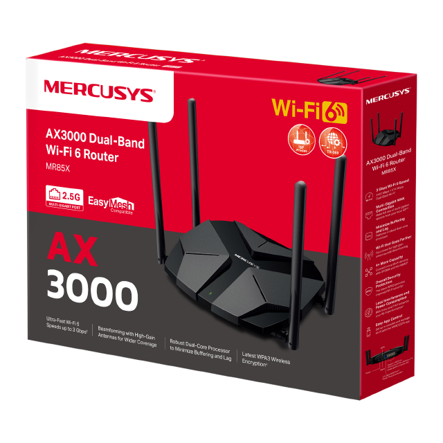 Mercusys MR85X i Halo H85X - Wi-Fi 6 dla wymagajcych
