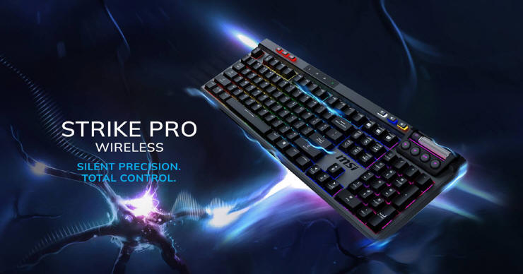 MSI prezentuje klawiatur STRIKE PRO WIRELESS