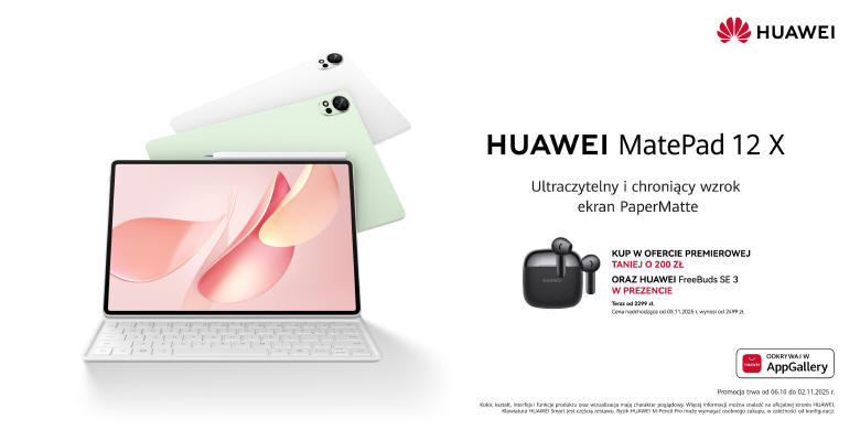 HUAWEI MatePad 12 X 2025 - ju w Polsce
