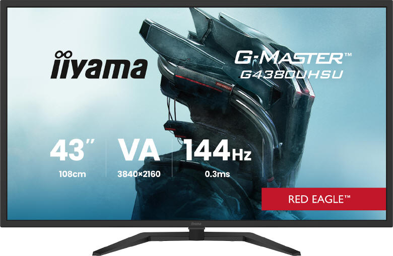 iiyama G-Master G4380UHSU-B2 Red Eagle - 43-cale gamingu