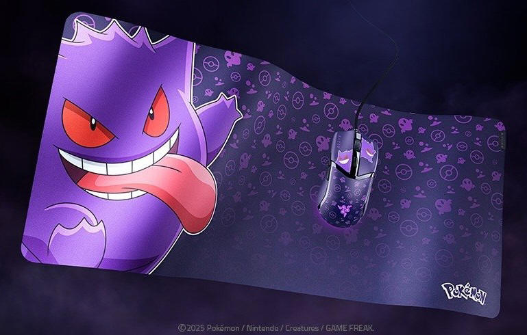 Gengar - Razer prezentuje kolejne akcesoria z kultowym Pokmonem