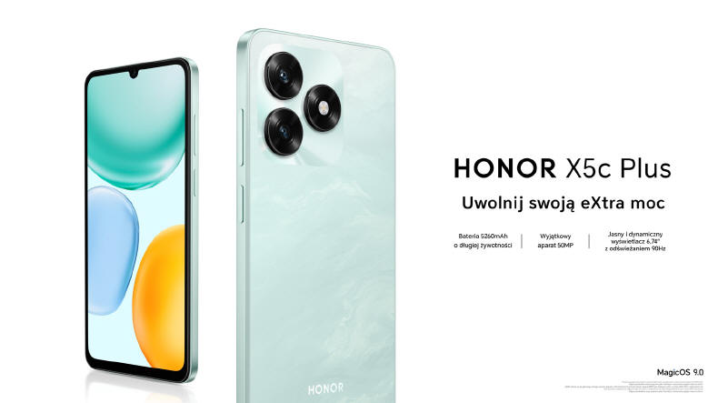 HONOR X5c Plus z wydajną baterią i dużą pamięcią