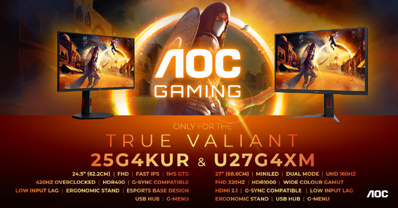 AOC GAMING - Monitory Mini-LED 4K oraz Full HD 420 Hz