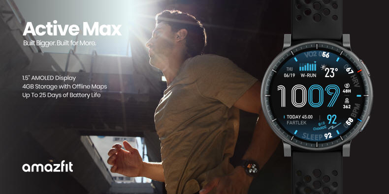 Amazfit wprowadza nowy model Active Max