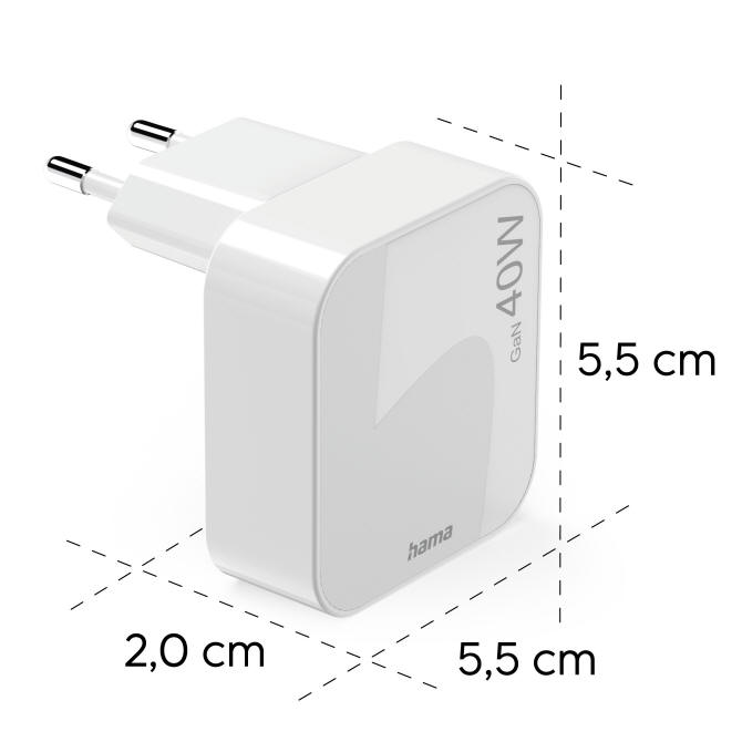 HAMA - sk�adana �adowarka GaN z Power Delivery o mocy 40 W
