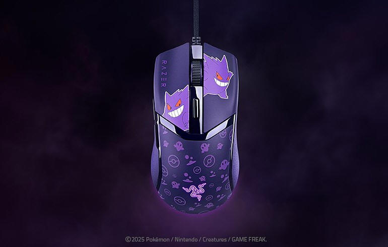 Gengar - Razer prezentuje kolejne akcesoria z kultowym Pokmonem