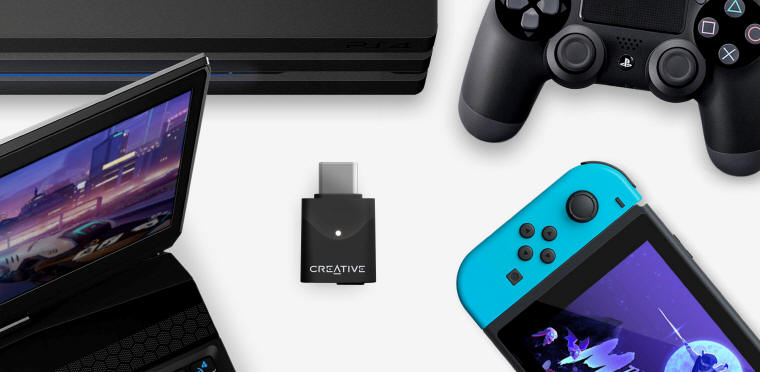 Creative BT-W6 - Nadajnik audio Bluetooth 5.4 z Snapdragon Sound
