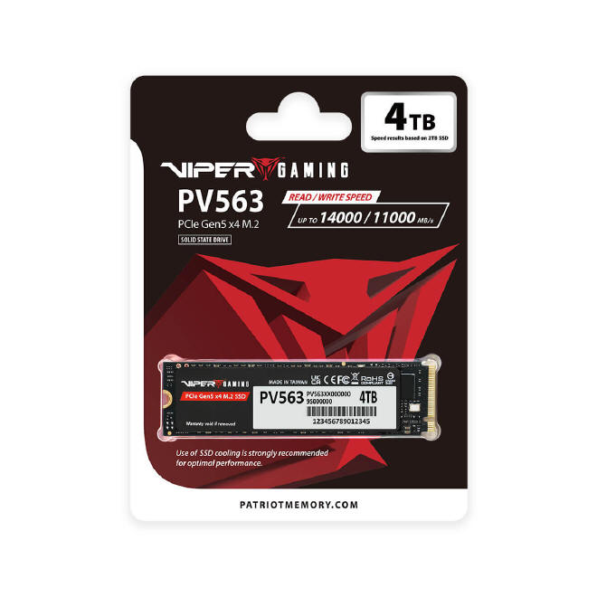 Patriot prezentuje seri dyskw SSD Viper PV563