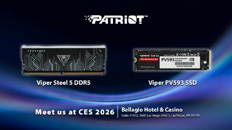 Patriot Memory - nowe moduły DDR5 i dyski SSD Gen5