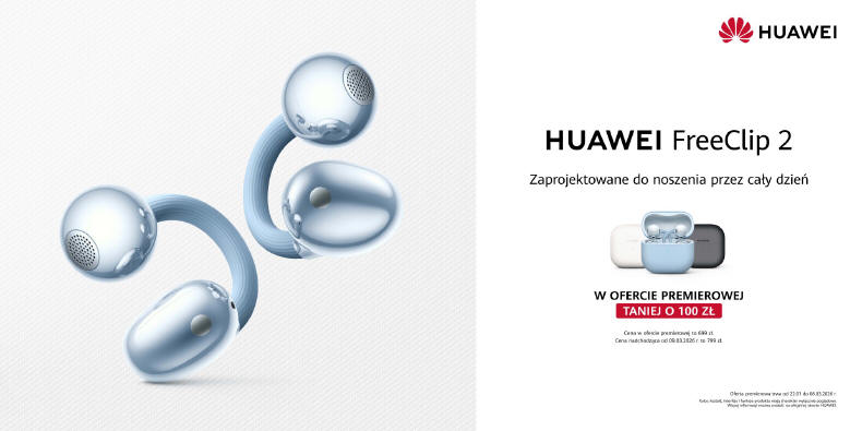 HUAWEI FreeClip 2 - ju� w Polsce