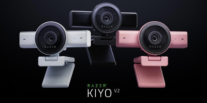 RAZER KIYO V2 -4K z mocą AI w wersjach QUARTZ I WHITE