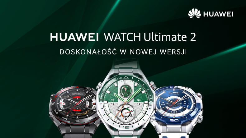 Zielona wersja HUAWEI WATCH Ultimate 2