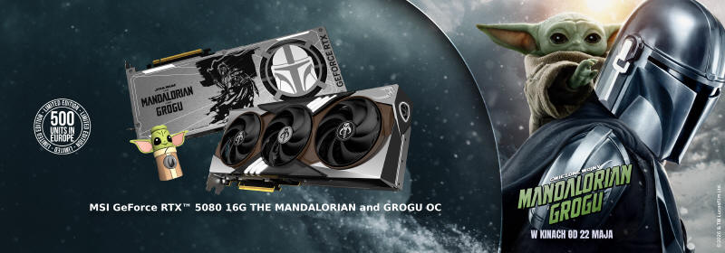 Limitowana RTX 5080 od MSI - Mandalorian i Grogu