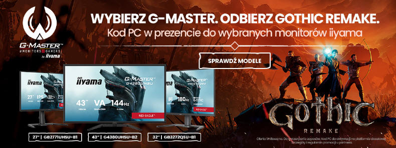 iiyama G-Master i THQ Nordic ��cz� si�y - Gothic Remake