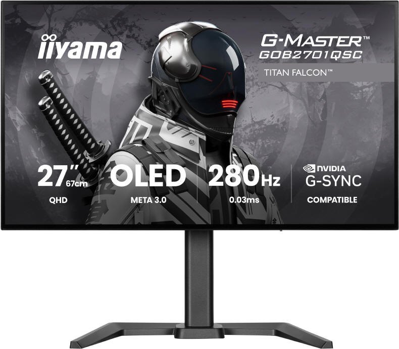 iiyama - pierwszy OLED - G-Master GOB2701QSC-B1 Titan Falcon
