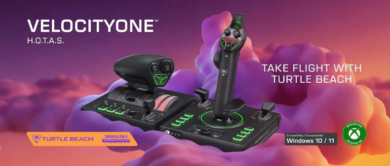 Turtle Beach VelocityOne H.O.T.A.S. dla fanów symulatorów lotniczych