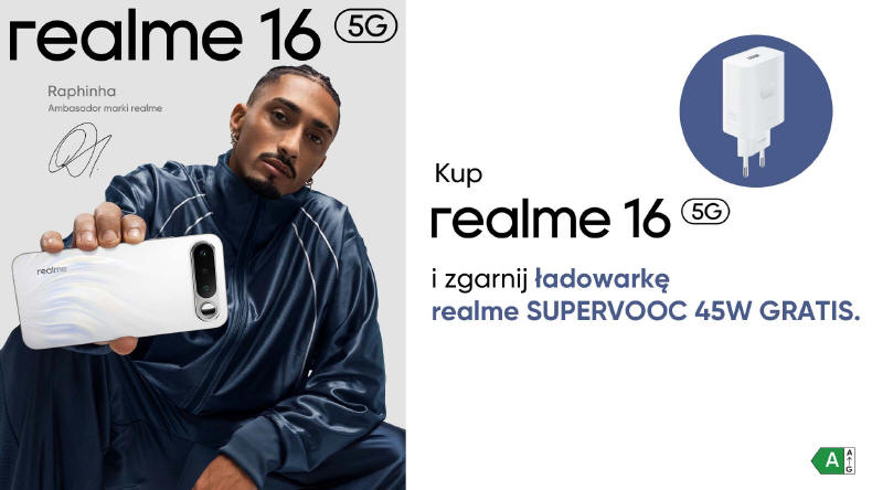realme - BLIK na 100 zł oraz ładowarka w prezencie