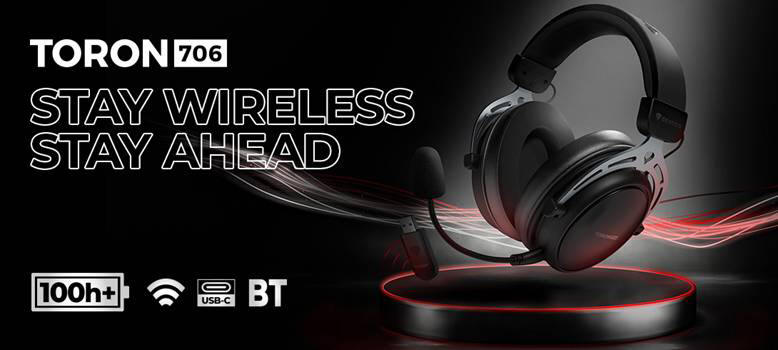 GENESIS Toron 706 - bezprzewodowy headset z pracą do 100 godzin