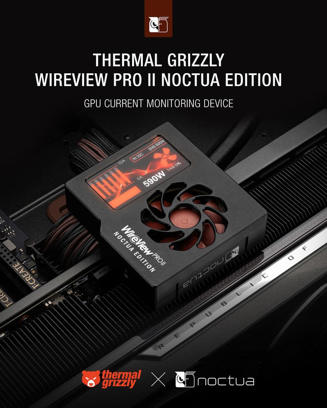 Thermal Grizzly i Noctua - WireView Pro II Noctua Edition GPU