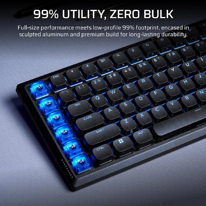 CORSAIR - niskoprofilowa klawiatura VANGUARD AIR 99 WIRELESS