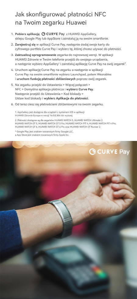 Huawei i Curve Pay - kolejne zegarki z opcj� p�atno�ci zbli�eniowych