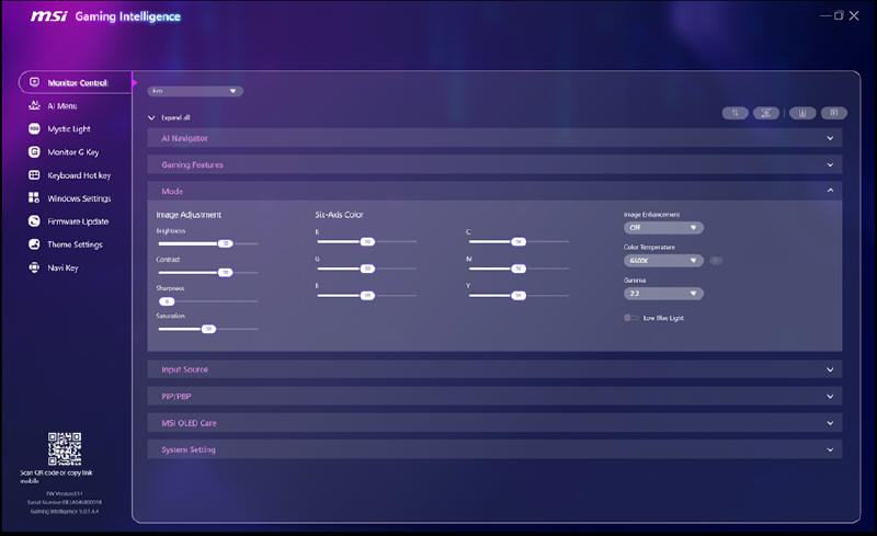 MSI Gaming Intelligence - inteligentne zarządzanie monitorem