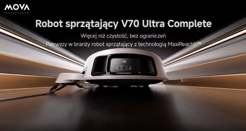 MOVA V70 Ultra Complete z ekstremalnie wysuwanymi ramionami