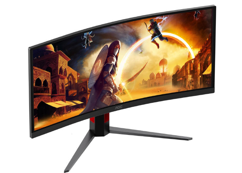 AOC GAMING - Dwa monitory 21:9 z przełącznikiem KVM i USB-C