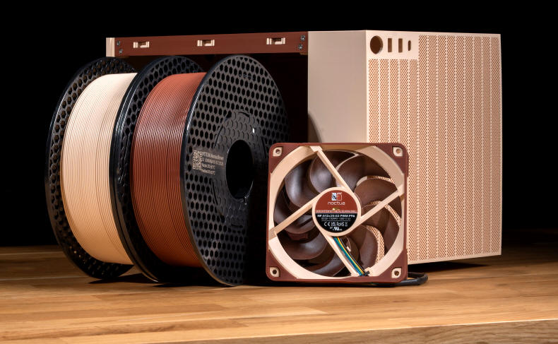 Noctua i Prusa Research - filamenty PETG kolorach Noctua