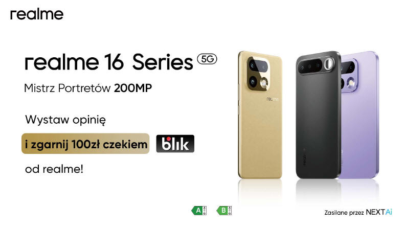 realme - BLIK na 100 zł oraz ładowarka w prezencie