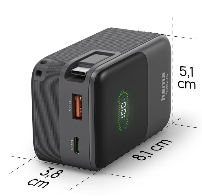 Hama przedstawia power pack Roll Up o pojemności 10000 mAh