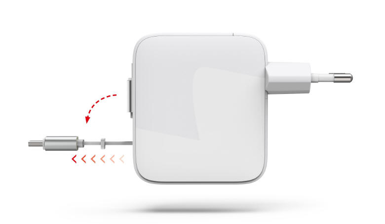 Hama GaN 30 W z wbudowanym kablem